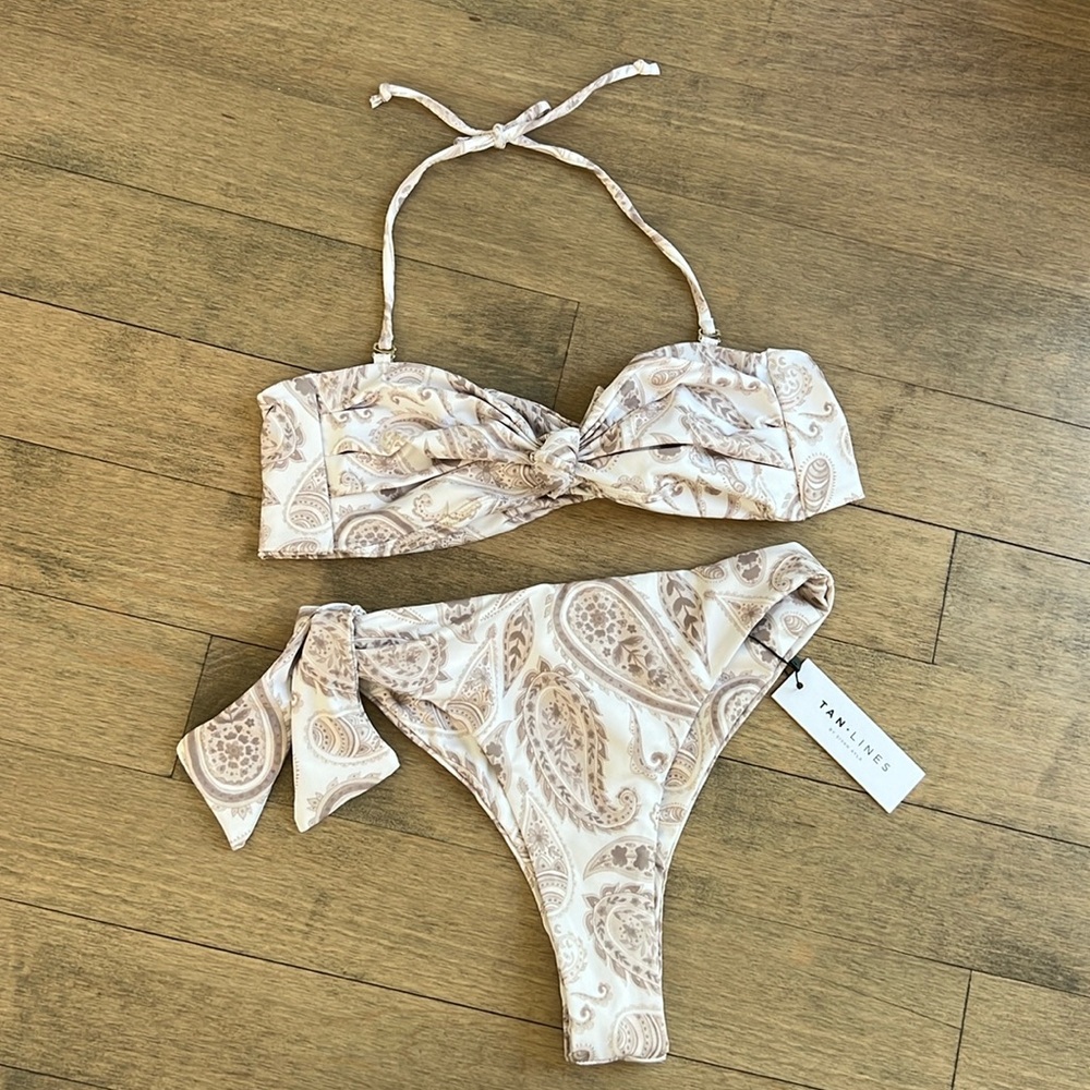 Brand new TAN LINES bikini